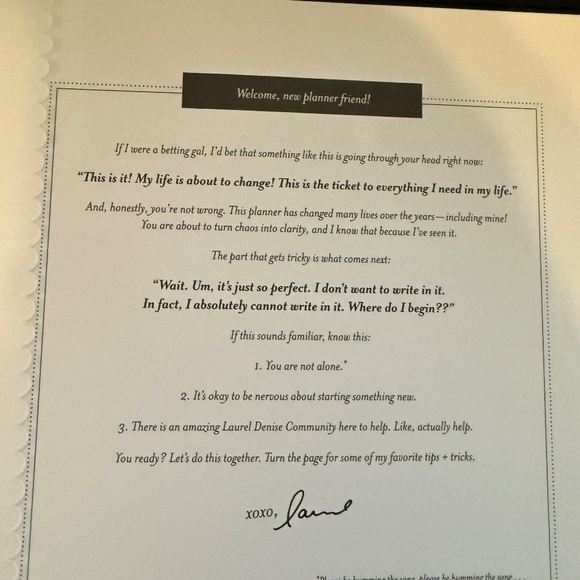 Laurel Denise Nancy Planner (Partially Used - Hence Discounted Pricing) SMALL - Picture 7 of 11